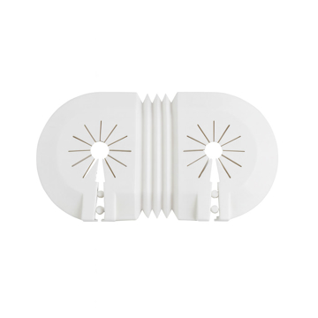 Slika Cevna rozetna dvodelna bela harmonika (125)